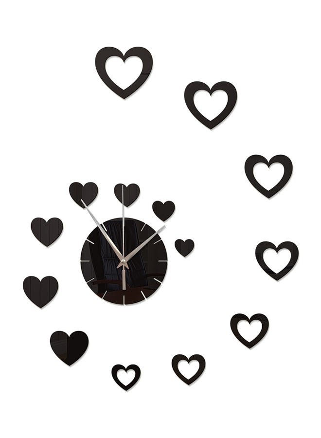 Sharpdo Artistic Wall Clock Black 25 x 25cm - Image 1